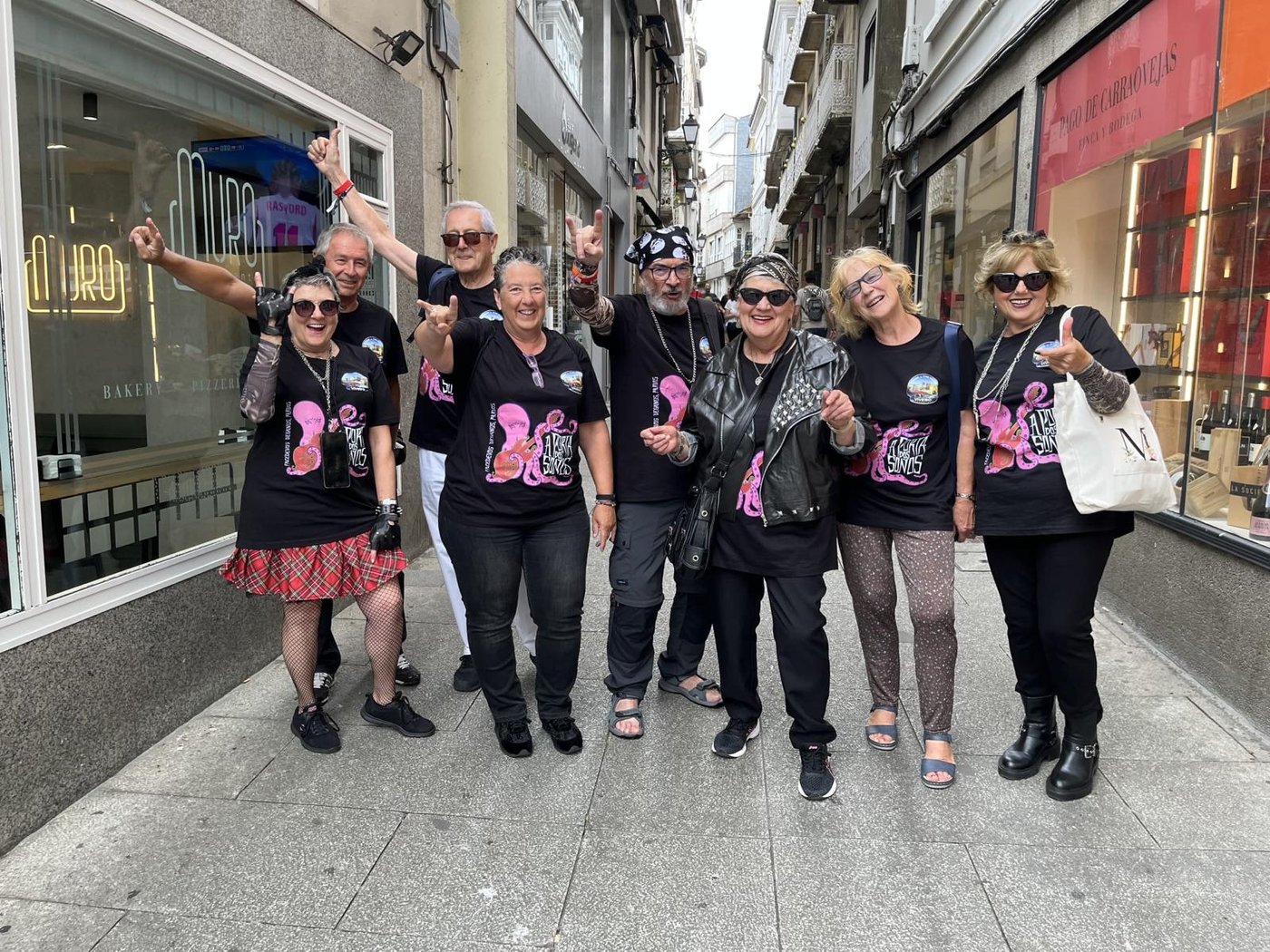 Participantes del taller de cine sénior de Viveiro, impulsado por Manolo Gómez